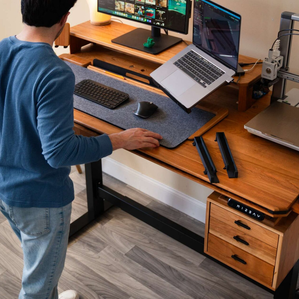 VITALSTAND Apex Heritage | Solid Wood Modular Standing Desk