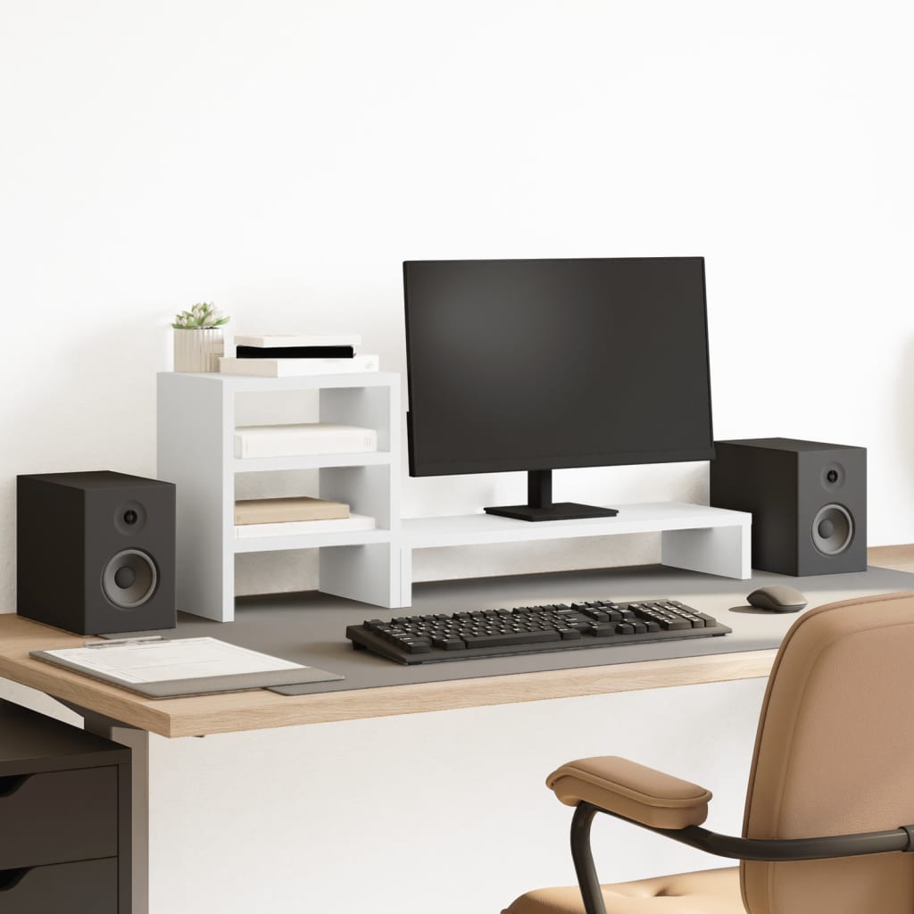 VitalStand DeskPro Organizer Stand — Monitor Riser with Storage Shelf