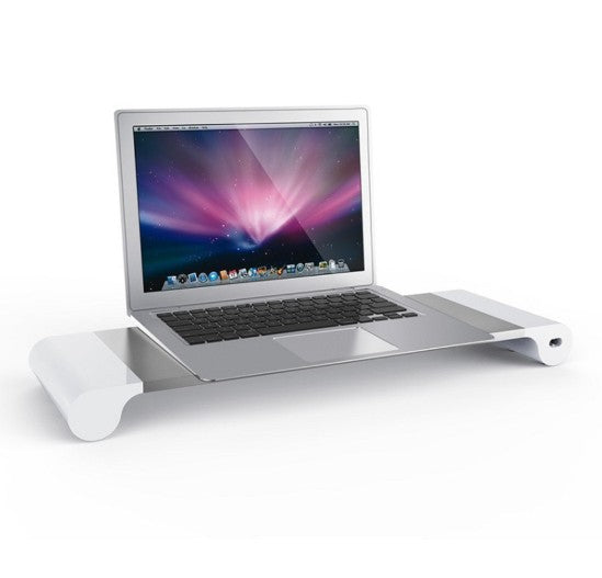 VitalStand BambuRise Classic Monitor Stand — Natural Bamboo Desktop Riser