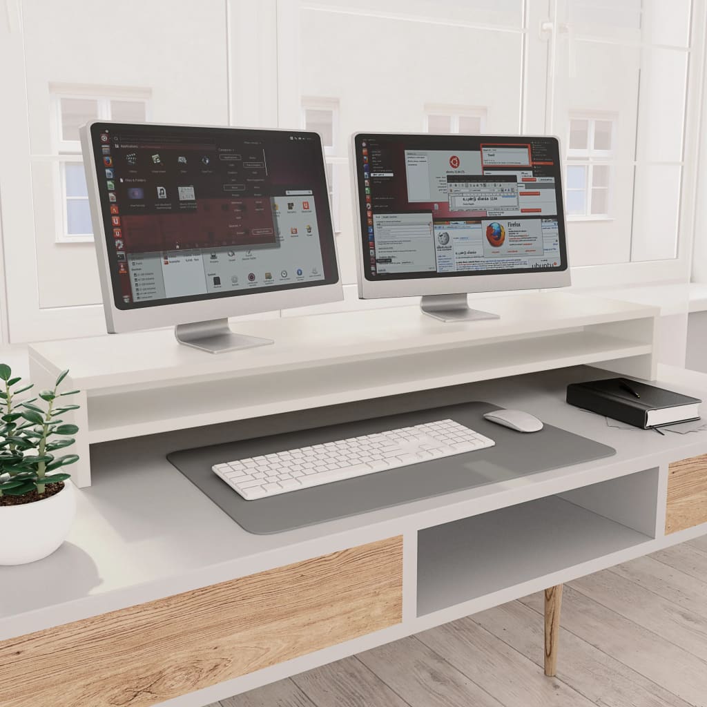 VitalStand WideDesk Monitor Riser 100cm — Extra-Wide Dual Monitor Stand