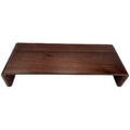 VitalStand WalnutRise Monitor Stand — Solid Black Walnut Natural Wood Riser
