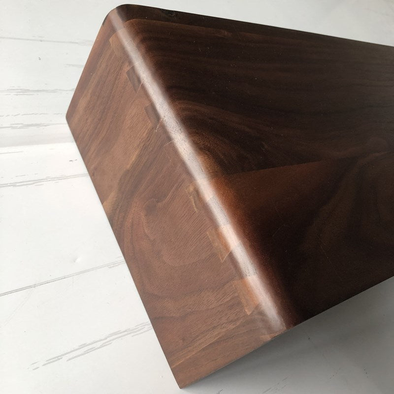VitalStand WalnutRise Monitor Stand — Solid Black Walnut Natural Wood Riser